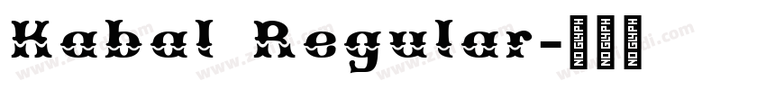 Kabal Regular字体转换